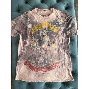 Vintage Guns N Roses Tie Dye T-Shirt Appetite for Destruction Graphic Band Tee